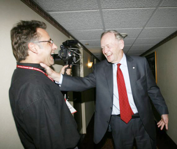 Mick Gzowski and Jean Chretien